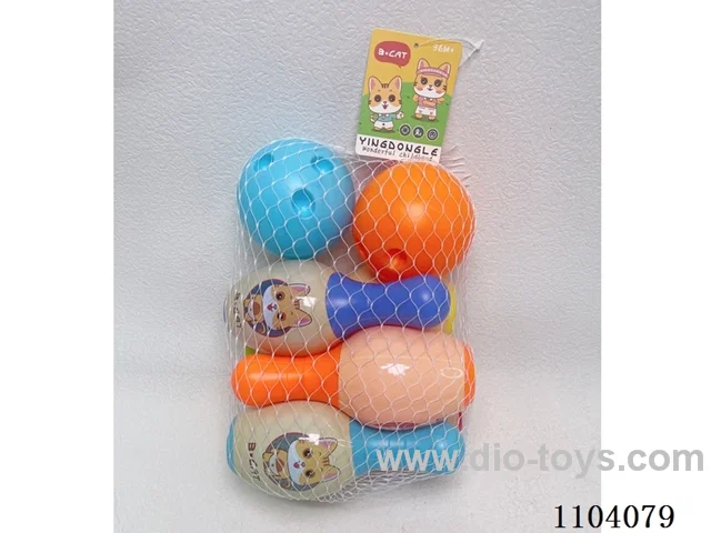 Bowling Set (6 bowling balls +2 round balls)
