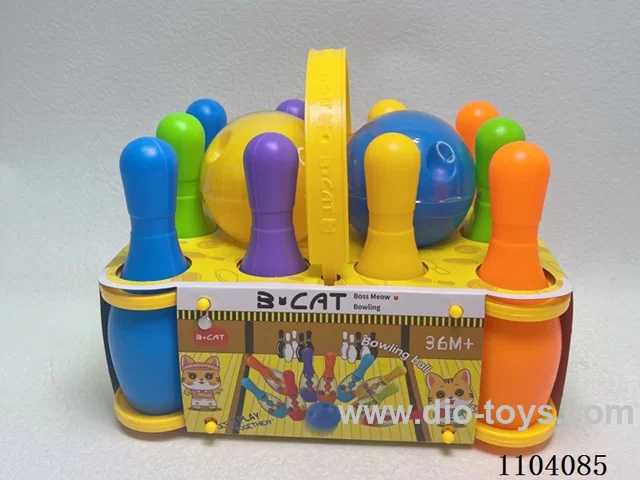 Small portable bowling set