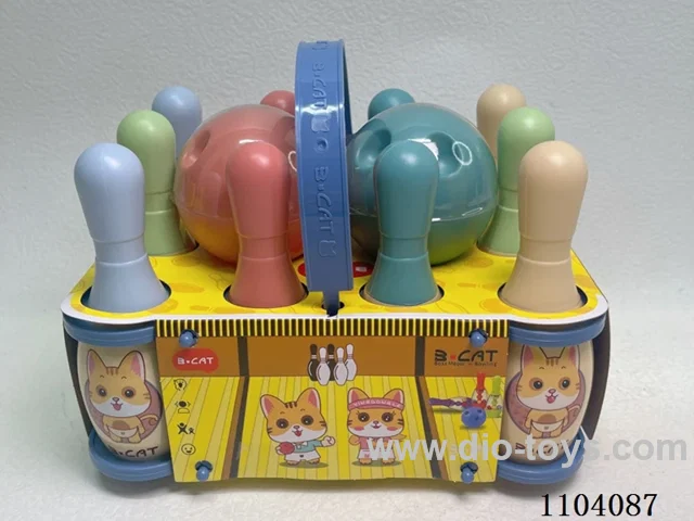 Small portable bowling set