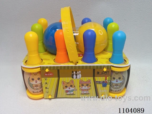 Small portable bowling set