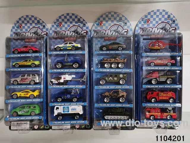 Alloy Sliding Car in Blister card