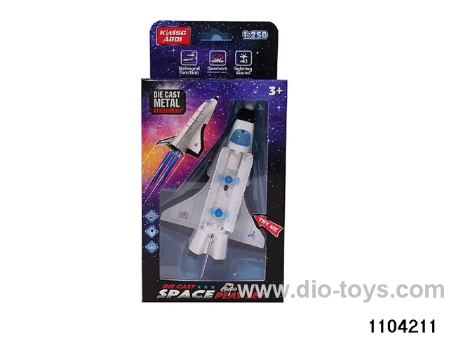Alloy pull back Aircraft W L/M in window box