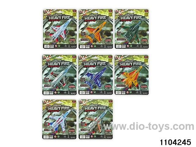 Alloy pull back Fighter in Blister card