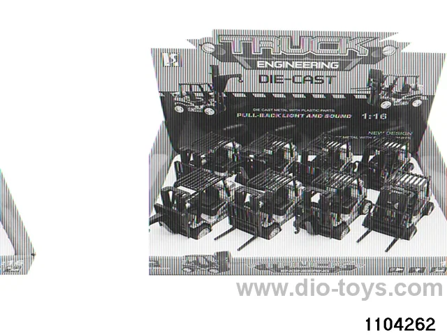 Pull Back Alloy Car W L/M(Electricity Included) in display box