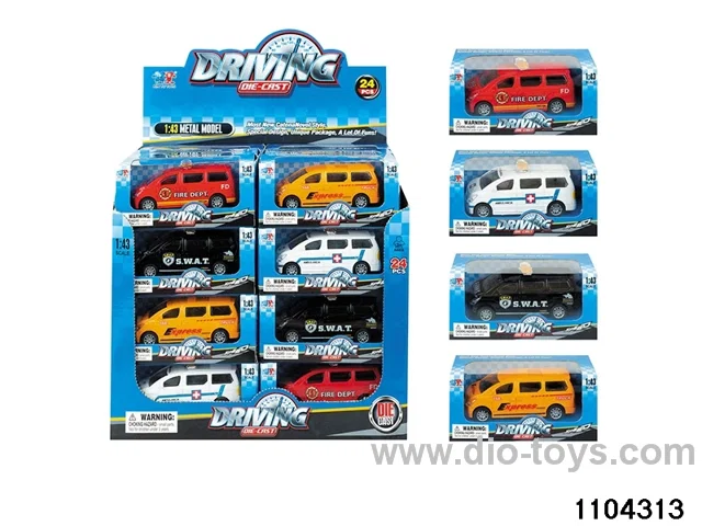 1:43 Pull back Car in display box