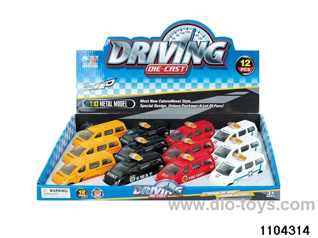 1:43 Pull back Car in display box