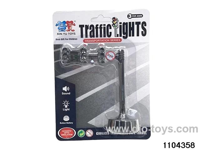 Traffic lights (audible and visual) in Blister card