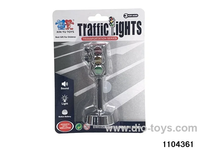 Temporary traffic lights (audible and visual) in Blister card