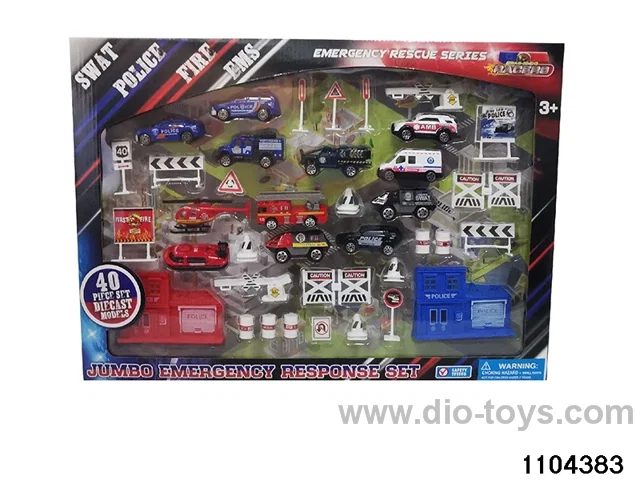 Fire Police Kit 2 in 1 in window box