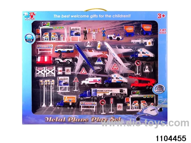 50PCS Alloy Airport in window box