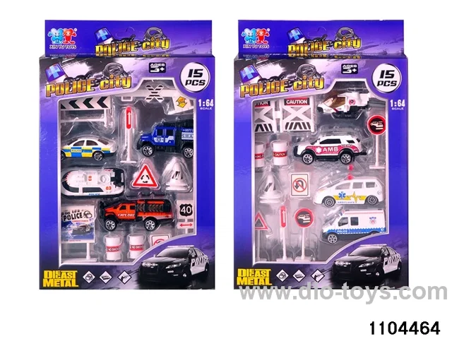 15pcs Police Portfolio in window box