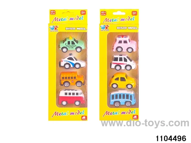 4pcs Q-Car Set in window box
