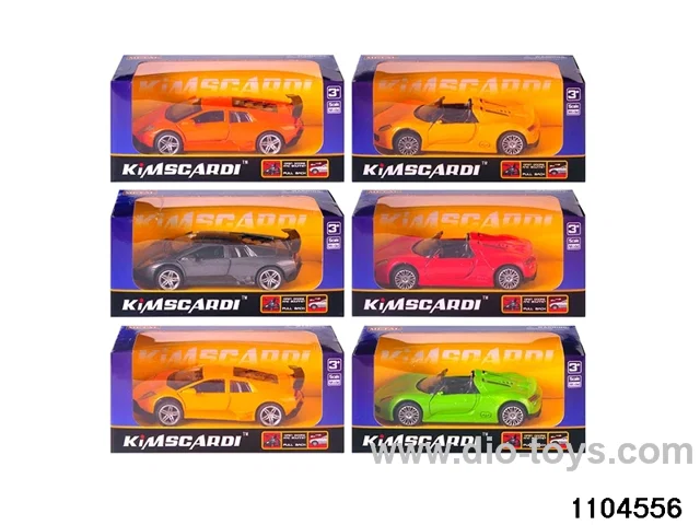 1:32 Alloy Pull Back Car in window box