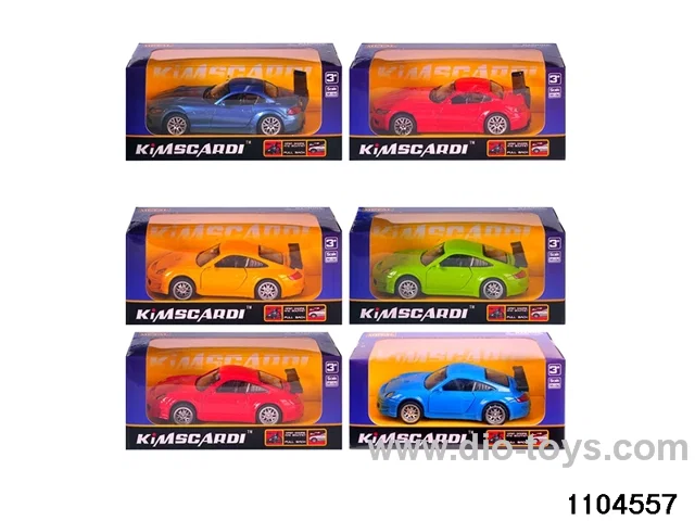 1:32 Alloy Pull Back Car in window box
