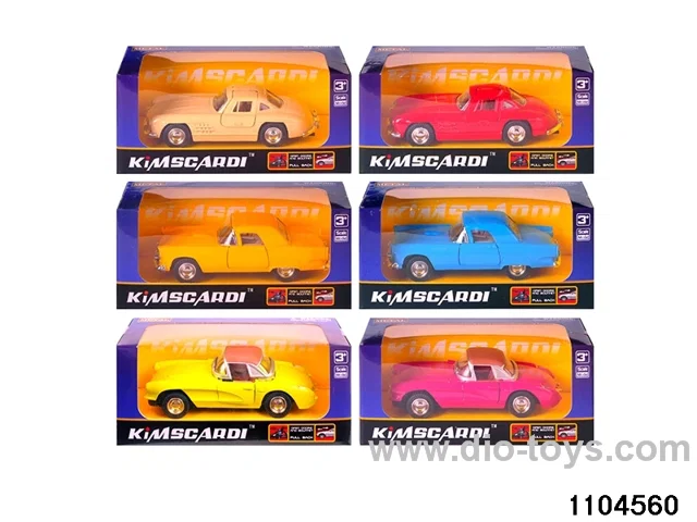 1:32 Alloy Pull Back Car in window box