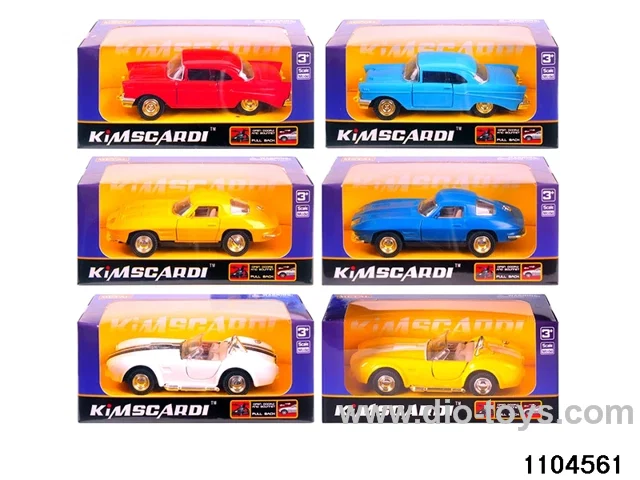 1:32 Alloy Pull Back Car in window box