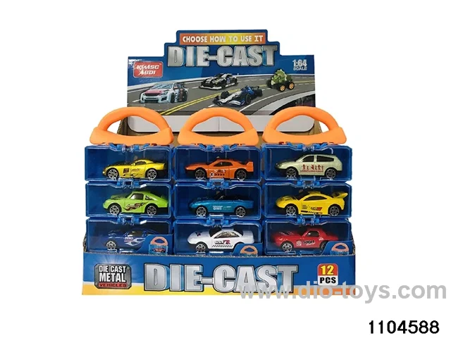 4pcs 1:64 Alloy Scooter in display box