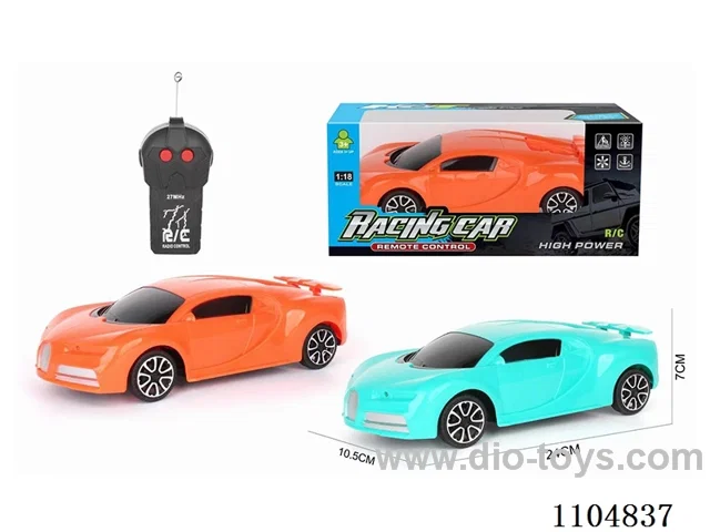 1:18 2ch rc car with light not included battery