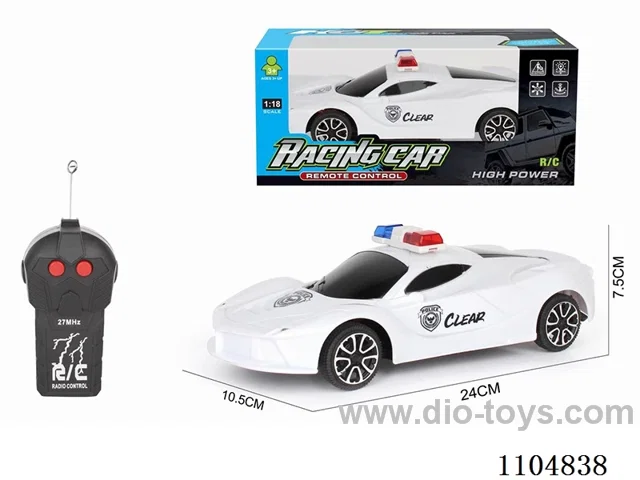 1:18 2ch rc car with light not included battery