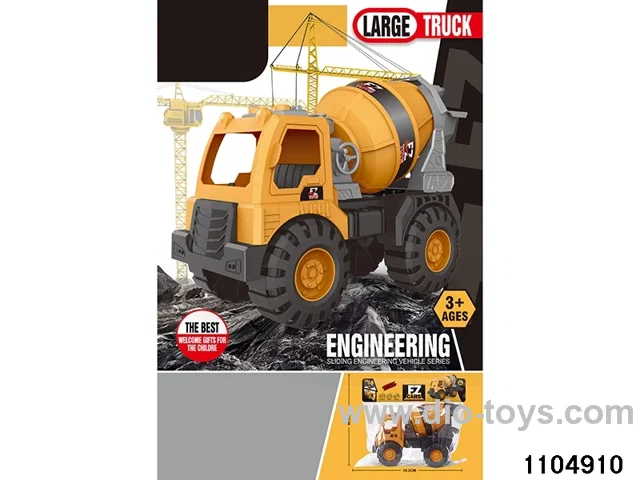 sliding engineering vehicles in PP bag with header