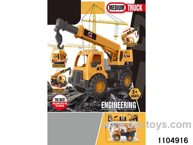 sliding engineering vehicles in PP bag with header