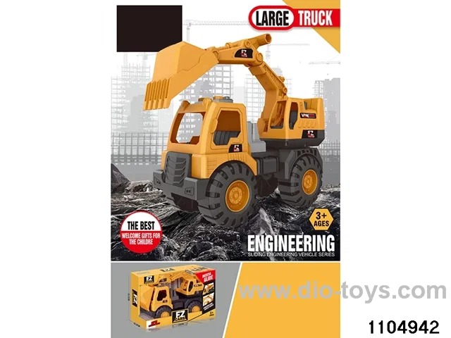 sliding engineering vehicles in window box