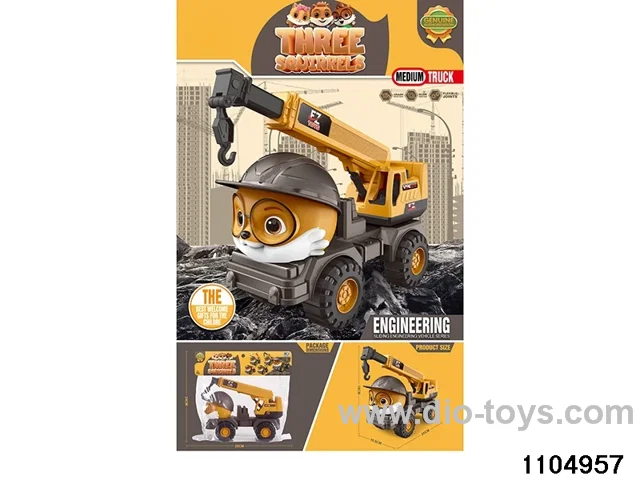 sliding engineering vehicles in PP bag with header
