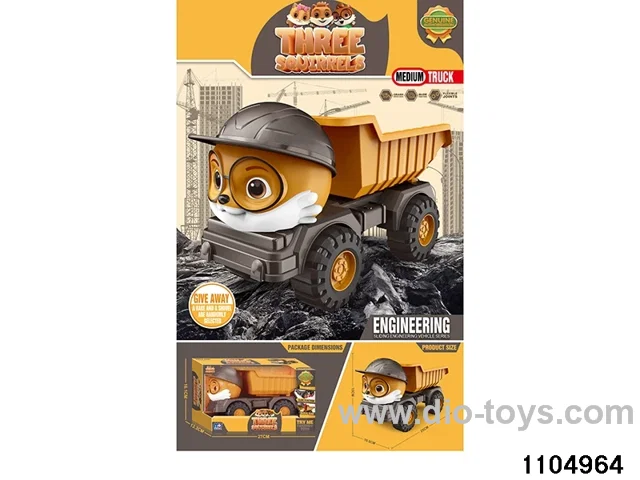 sliding engineering vehicles in window box