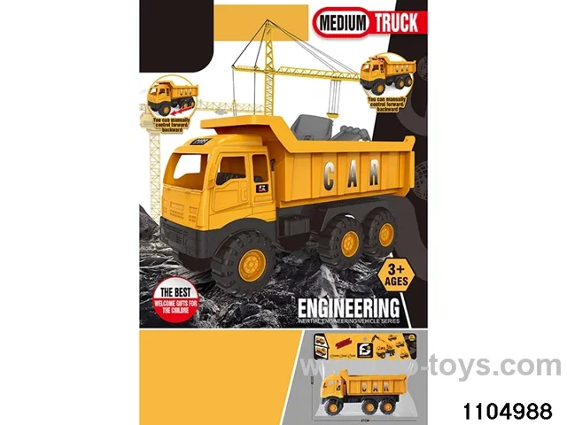 sliding engineering vehicles in PP bag with header