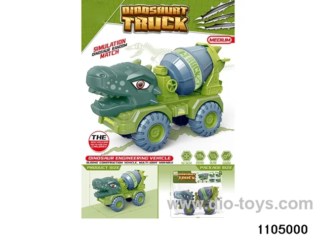 sliding engineering vehicles in PP bag with header