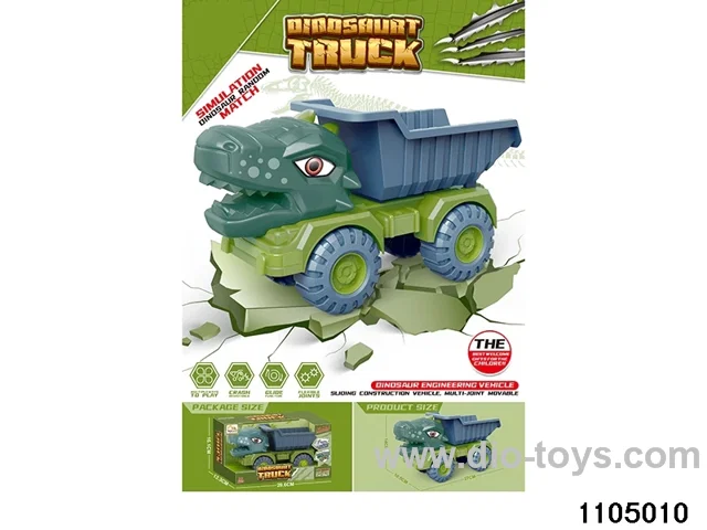 sliding engineering vehicles in window box