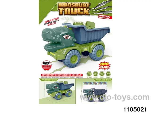 sliding engineering vehicles in opp bag