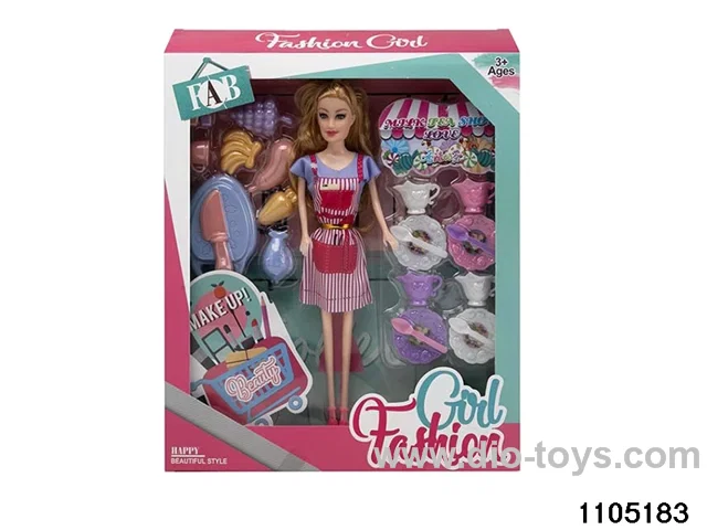 11.5 inch doll set in window box