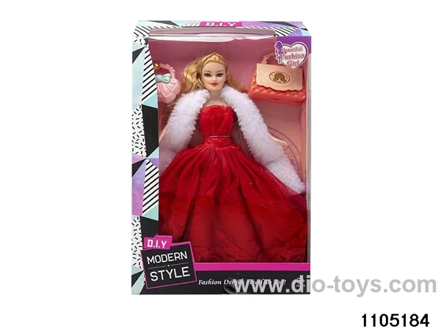 11.5 inch doll set in window box