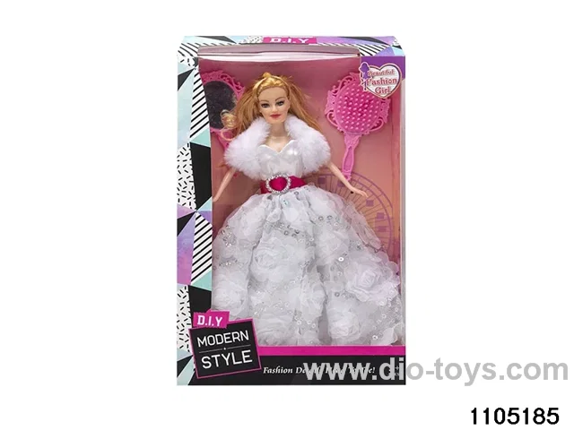 11.5 inch doll set in window box