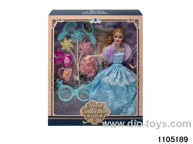 11.5 inch 9 jointed doll set in window box