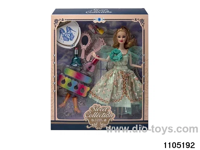 11.5 inch 9 jointed doll set in window box