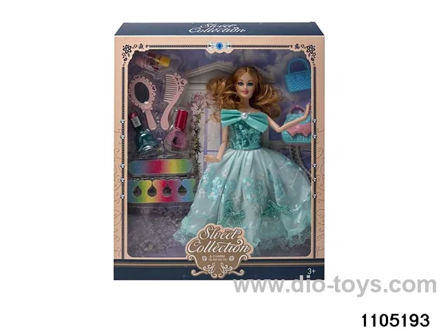 11.5 inch 9 jointed doll set in window box