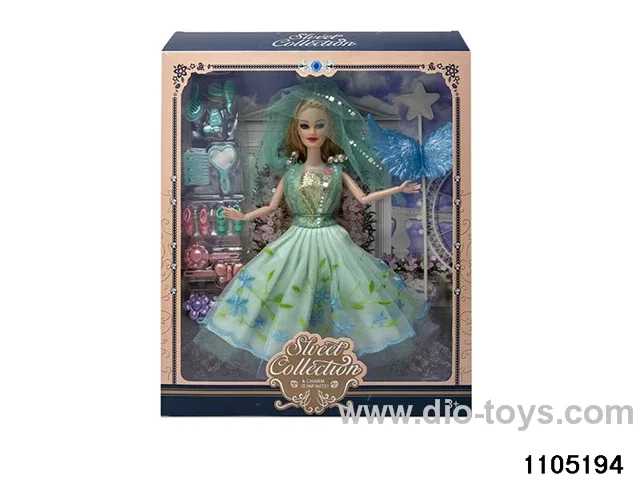 11.5 inch 9 jointed doll set in window box
