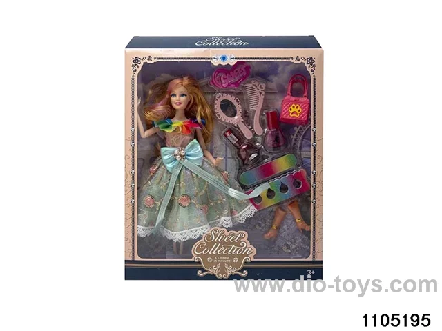 11.5 inch 9 jointed doll set in window box