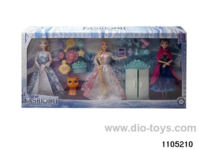 11.5 inch 9 jointed doll set in window box