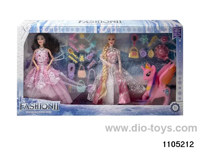 11.5 inch 9 jointed doll set in window box