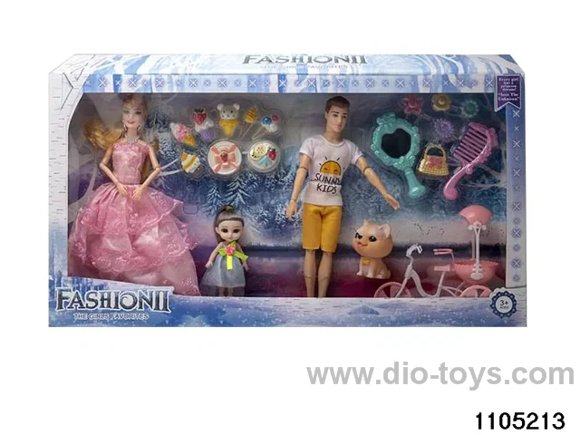 11.5 inch 9 jointed doll set in window box