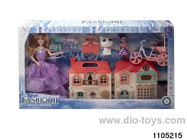 11.5 inch 9 jointed doll set in window box