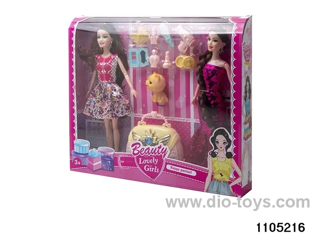 11.5 inch 9 jointed doll set in window box