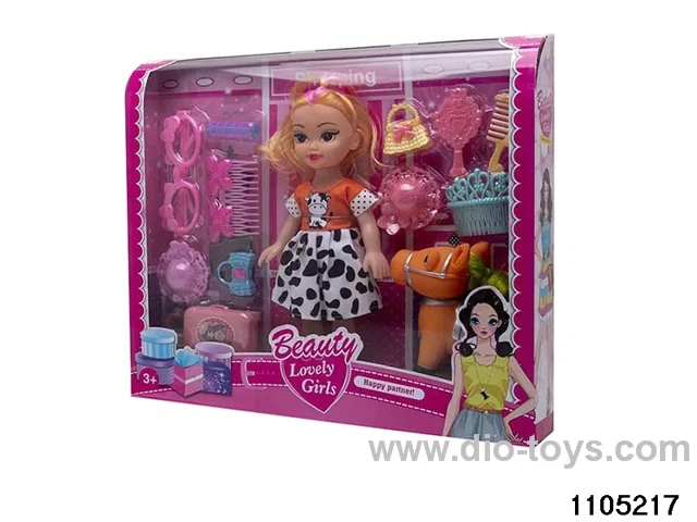 10 inch doll set with music in window box