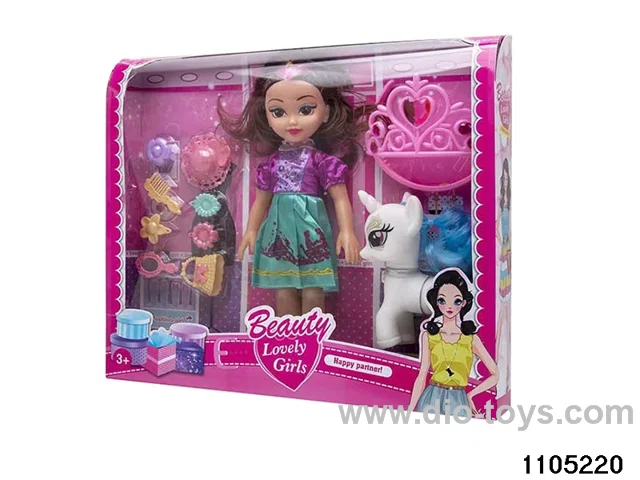 12 inch doll set with music in window box