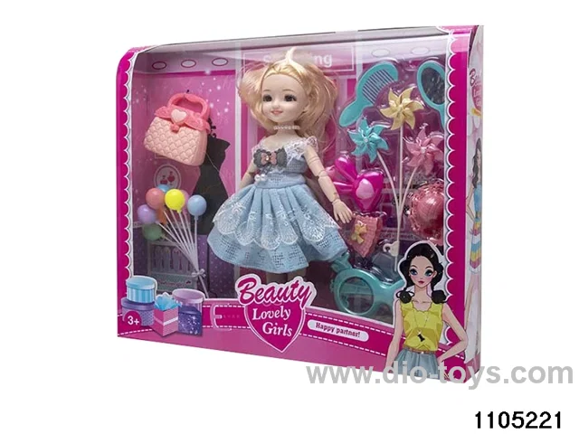 12 inch doll set in window box