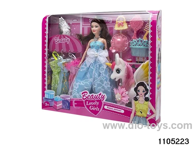 11.5 inch 9 jointed doll set in window box