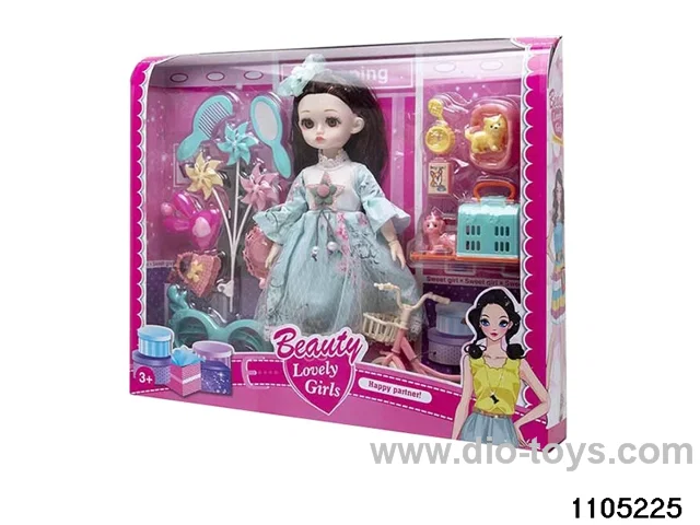 12 inch doll set in window box